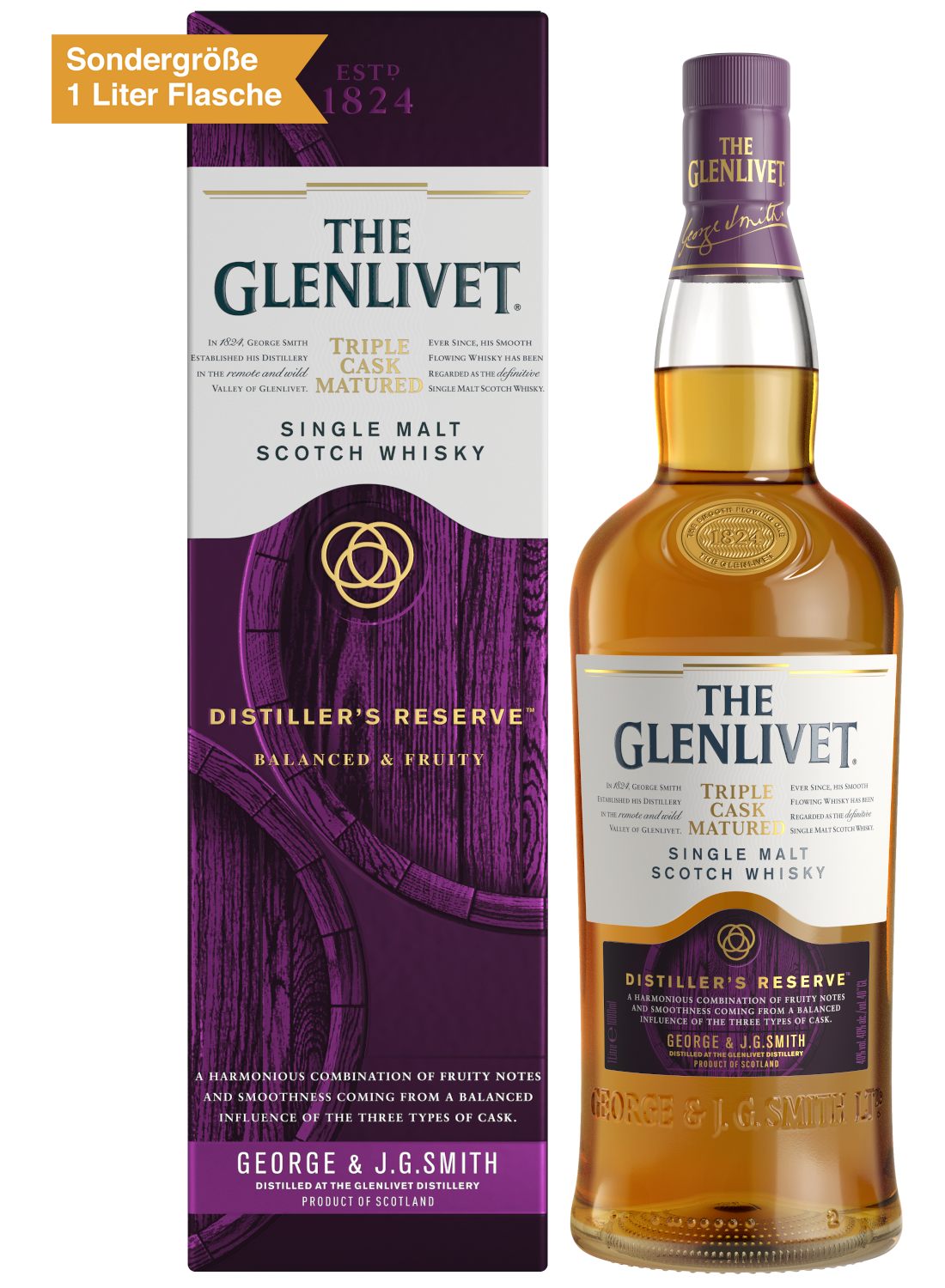 The Glenlivet "The Master Distillers Reserve" Triple Cask Single Malt Scotch (in Geschenk-Packung)