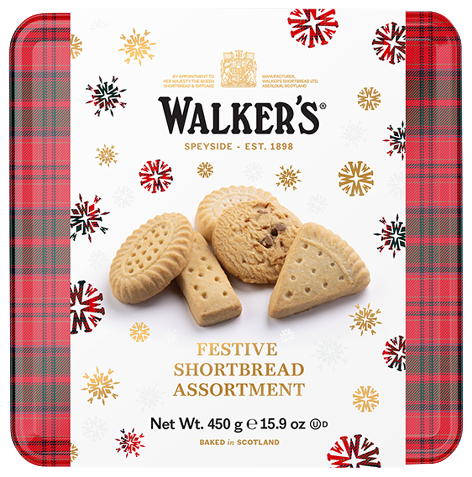 Walkers Shortbread Ltd. Festive Shortbread Assortment 450g Dose