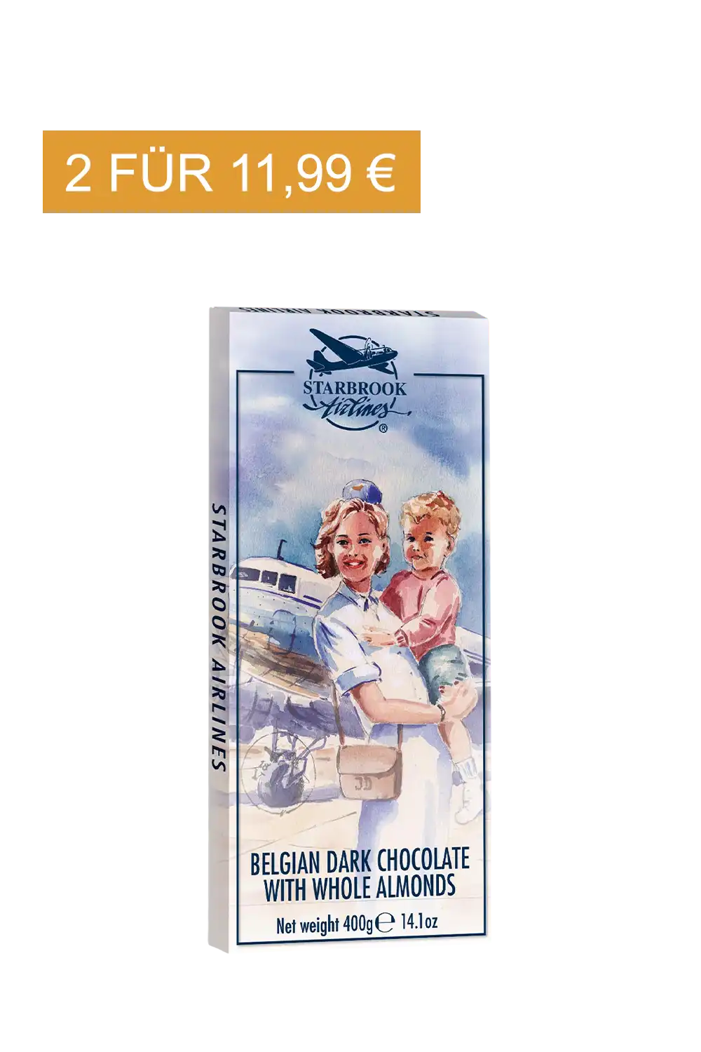 Starbrook Chocolate - Dark Almond 400g