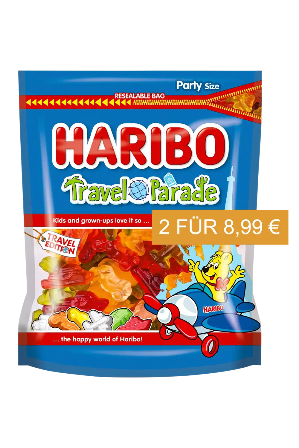 Haribo Travel Parade 700g Beutel Travel Exclusive